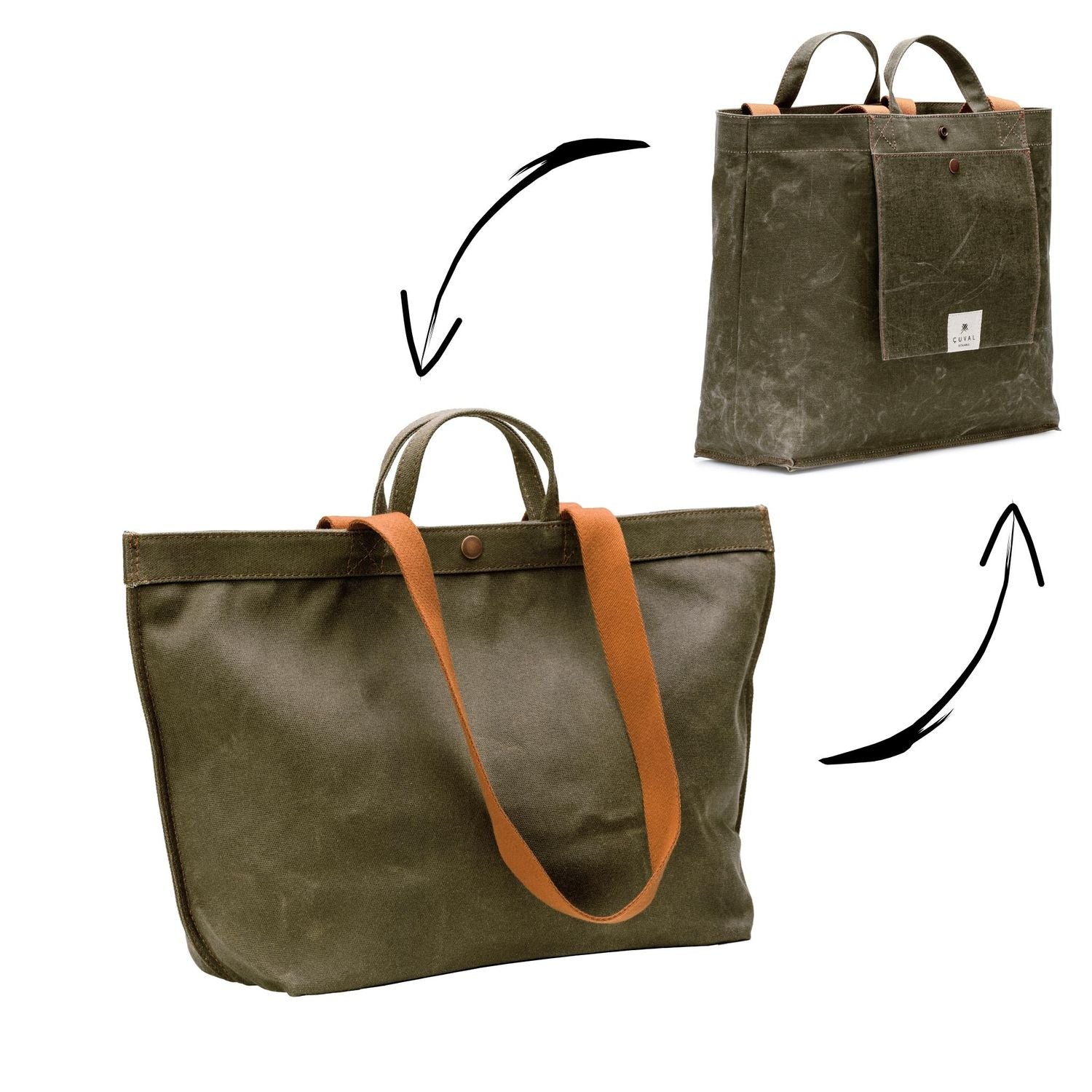 Medium Reversible Canvas Tote